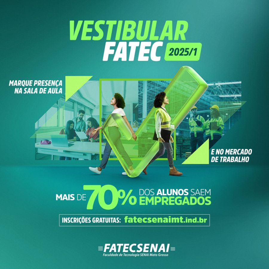 Fatec Senai está com inscrições abertas para vestibular online