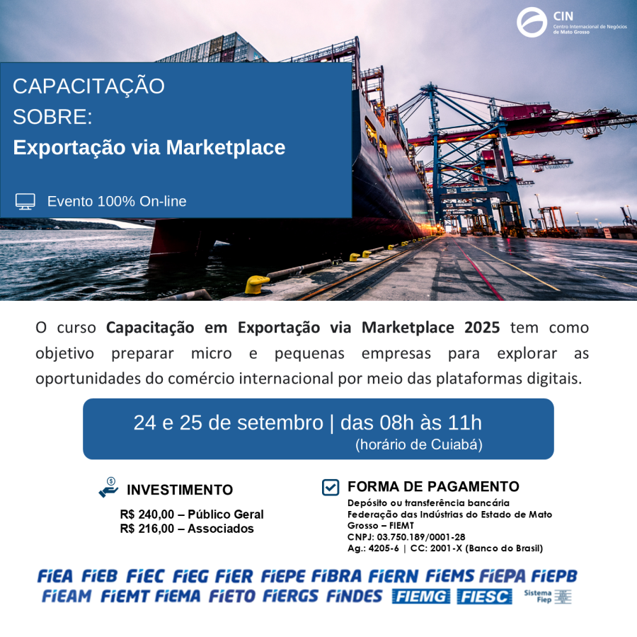 Capacitação em Exportação via Marketplace