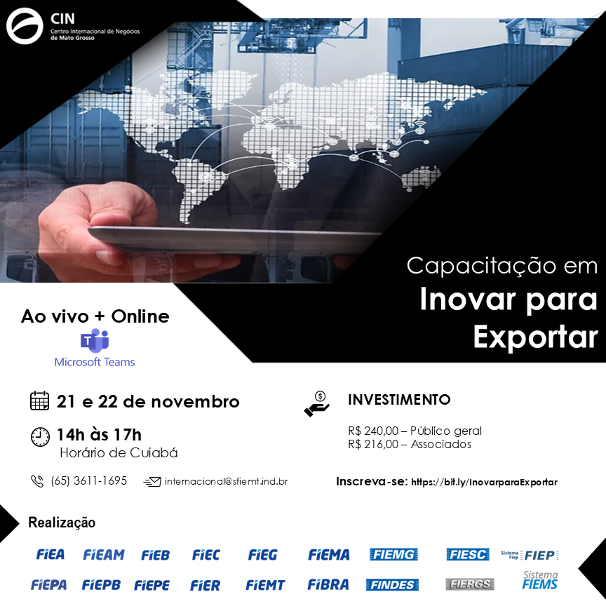 Capacitação em Inovar para exportar