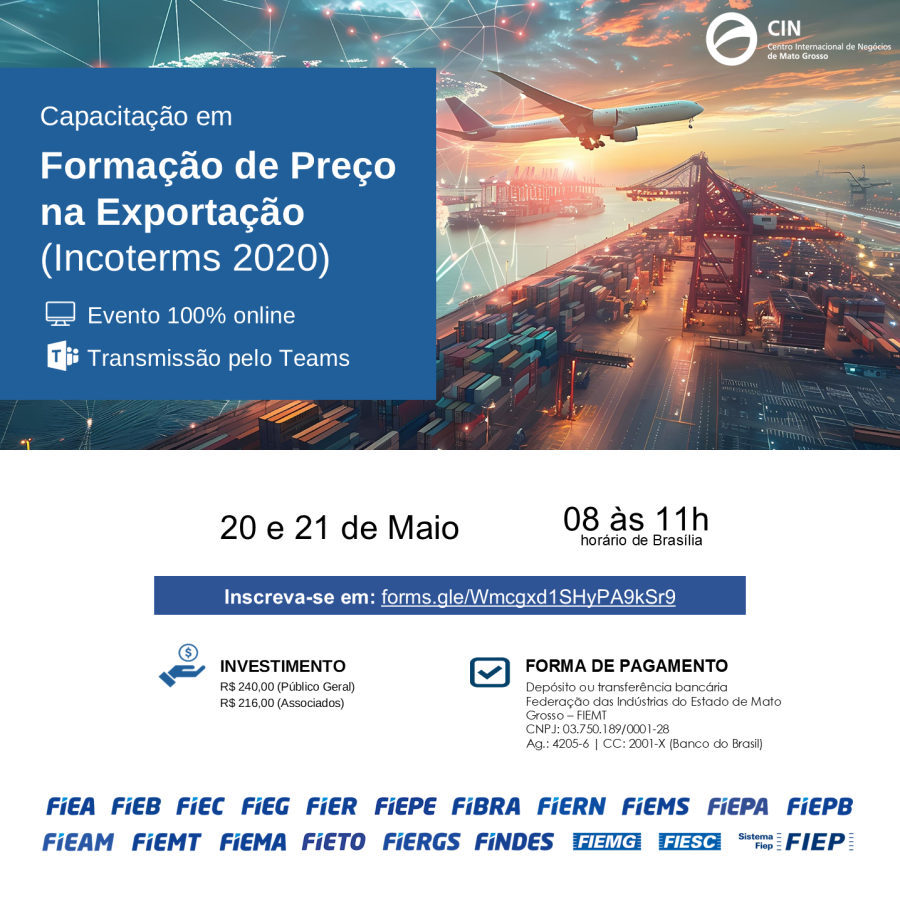 Capacitação sobre Formação de Preços na Exportação