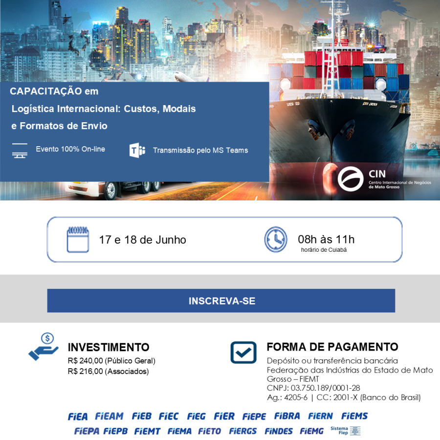 Capacitação em Logística Internacional: Custos, Modais e Formatos de Envio