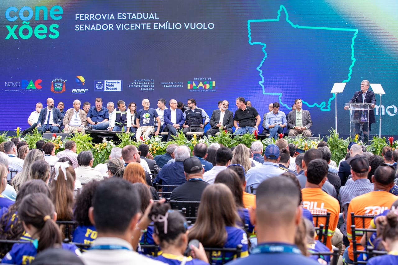 inauguração ferrovia rumo 