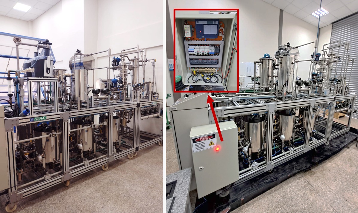 Antes e depois da microdestilaria que passou a ser automatizada