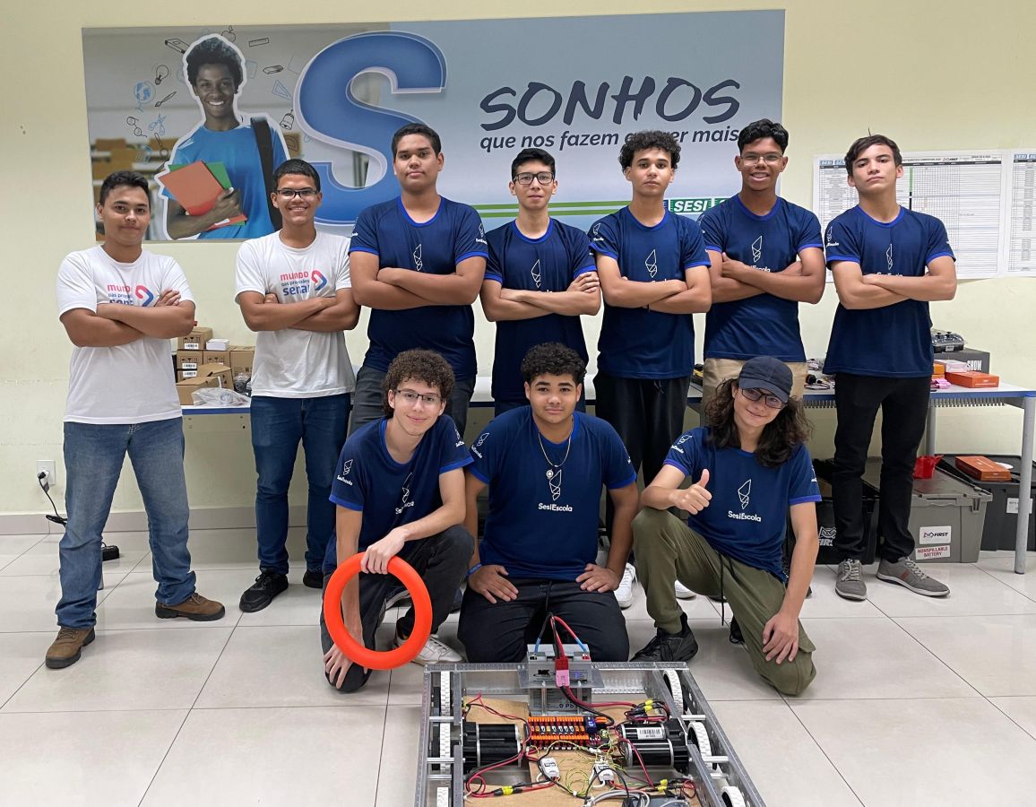 Tuiutech: estreante em competição de robótica, equipe do Senai Porto pretende superar limites