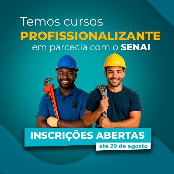 curso profissionalizante senai aguas